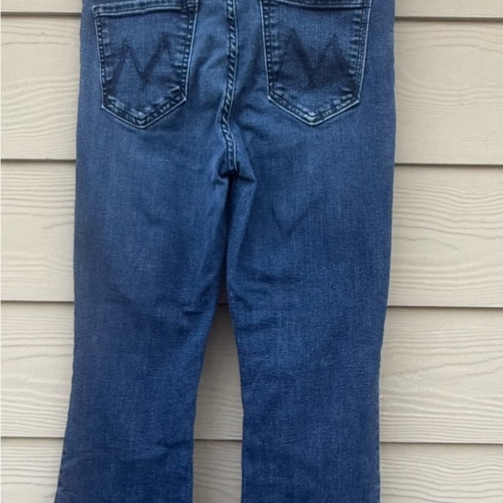 MOTHER Bootcut Jeans in Dark Blue Denim